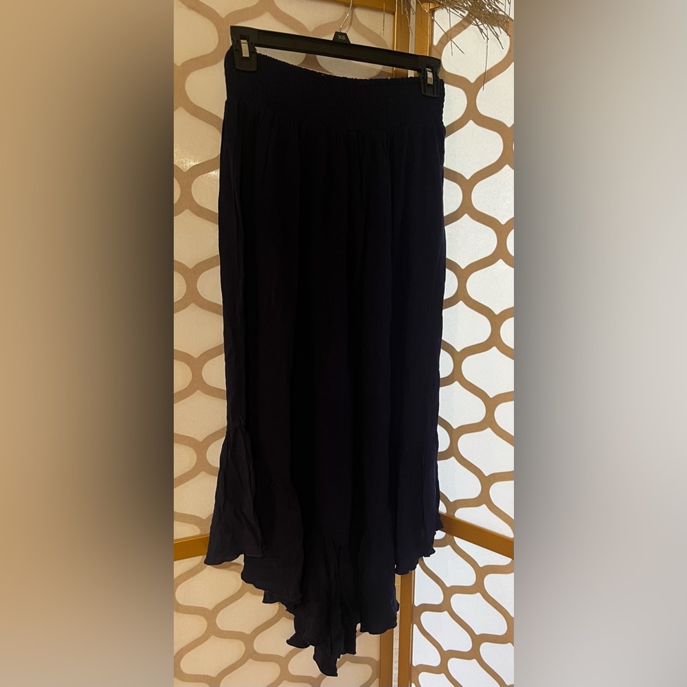 Coco + Carmen boho wide leg navy pants size S/M